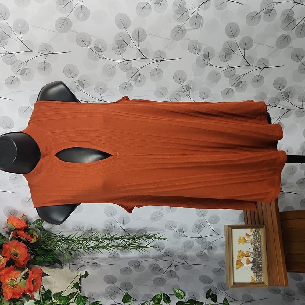 We The Free Keyhole Ribbed Tank Rust Orange - Medium - Picture 3 of 7